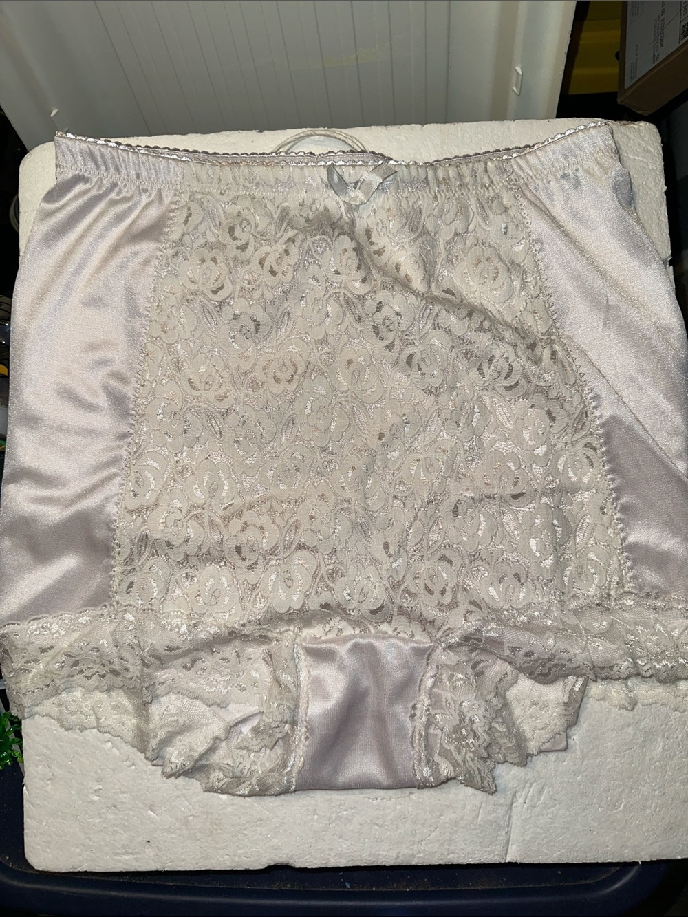 Women’s Shear Shapewear white lace trim underwear